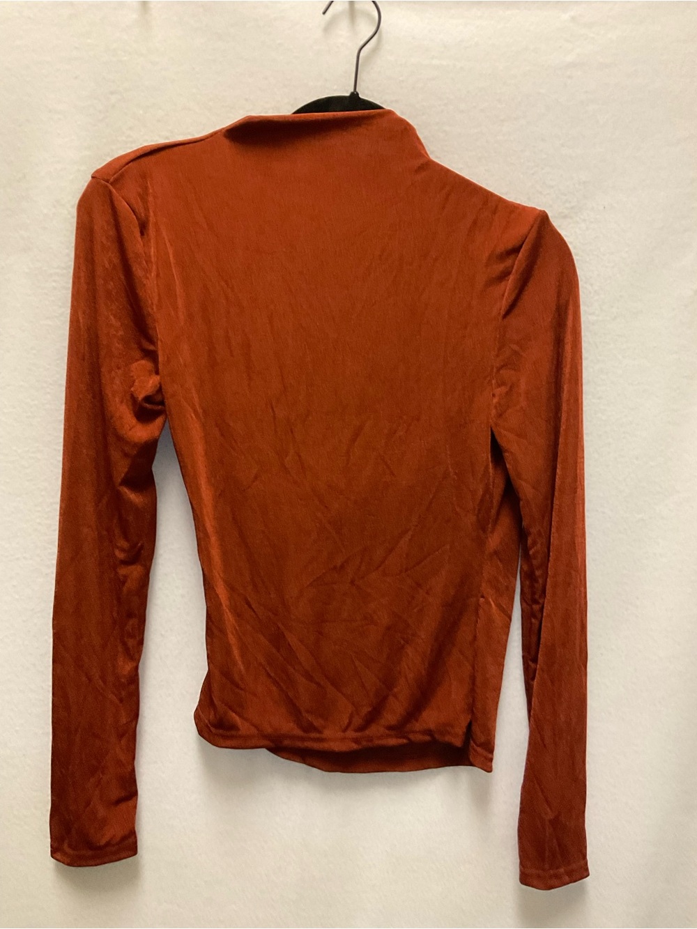 Rust Ruched Long-Sleeve Top - Picture 3 of 3